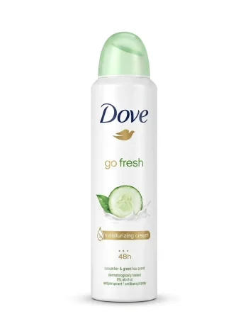 اسپری ضد تعریق داو مدل Go Fresh با رایحه خیار و چای سبز