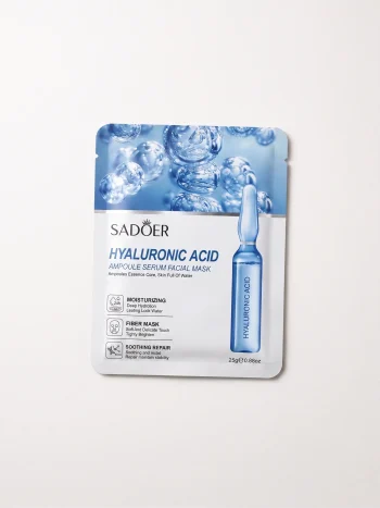 ماسک ورقی صورت سادور (Sadoer) مدل هیالورونیک اسید (Ampoule Serum)