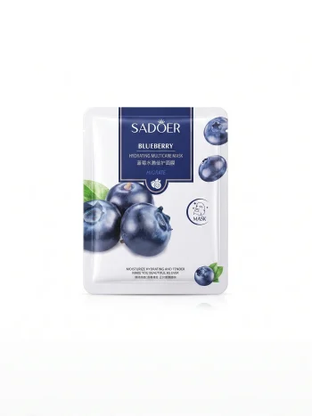 ماسک ورقی صورت سادور (Sadoer) مدل بلوبری (Hydrating Multicare)