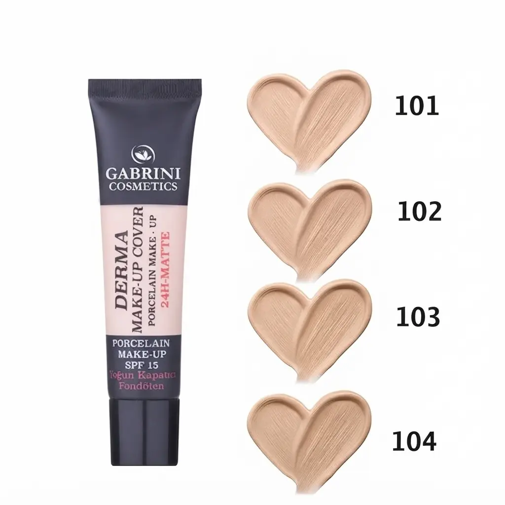 کرم پودر گابرینی مدل Derma شماره 102 - تصویر 4